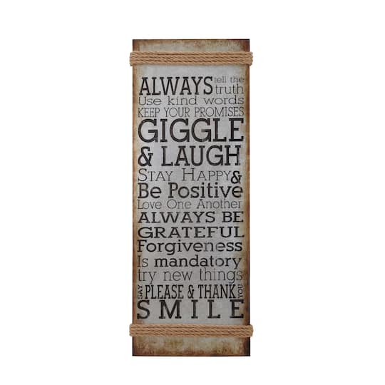 Multicolor Motivational Farmhouse Metal Sign